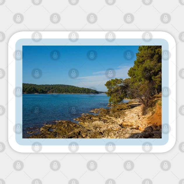 Medulin Coast in Istria, Croatia Sticker by jojobob